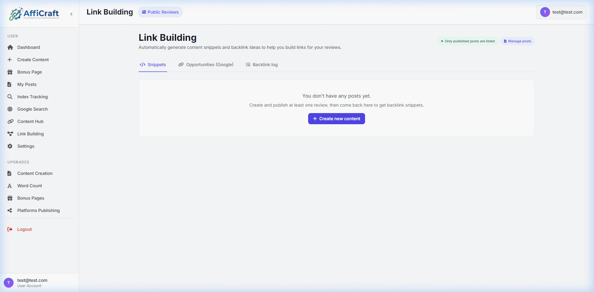 AffiCraft Link Building